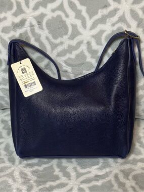 PLG Cobalt Blue Leather Shoulder Bag - Medium Aspen Portland Leather Goods